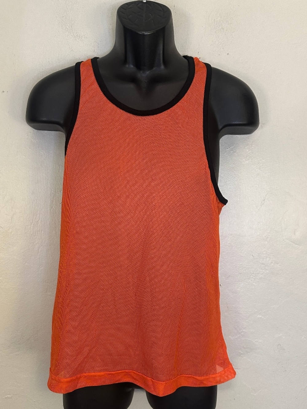 OrderPlus Mesh Tank Top Small Gently worn Poly blend open net fabric